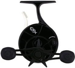 13 Fishing Black Betty Free Fall Ghost Ice Reel - Blackout Glow - L/H -Lunker Landing 13 fishing bbffgwbog2 5 lh black betty free fall ghost ice reel 09136.1651258632