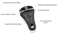 Line Cutterz Zipper Pull Cutter - Black -Lunker Landing line cutterz zipper pull cutter black 33482.1651244452