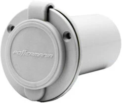 Powermania 10502 AC Plug Port - White