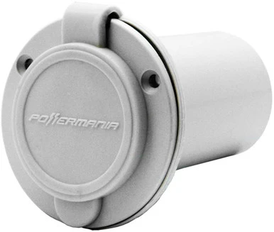 Powermania 10502 AC Plug Port - White 3 Powermania 10502 AC Plug Port - White