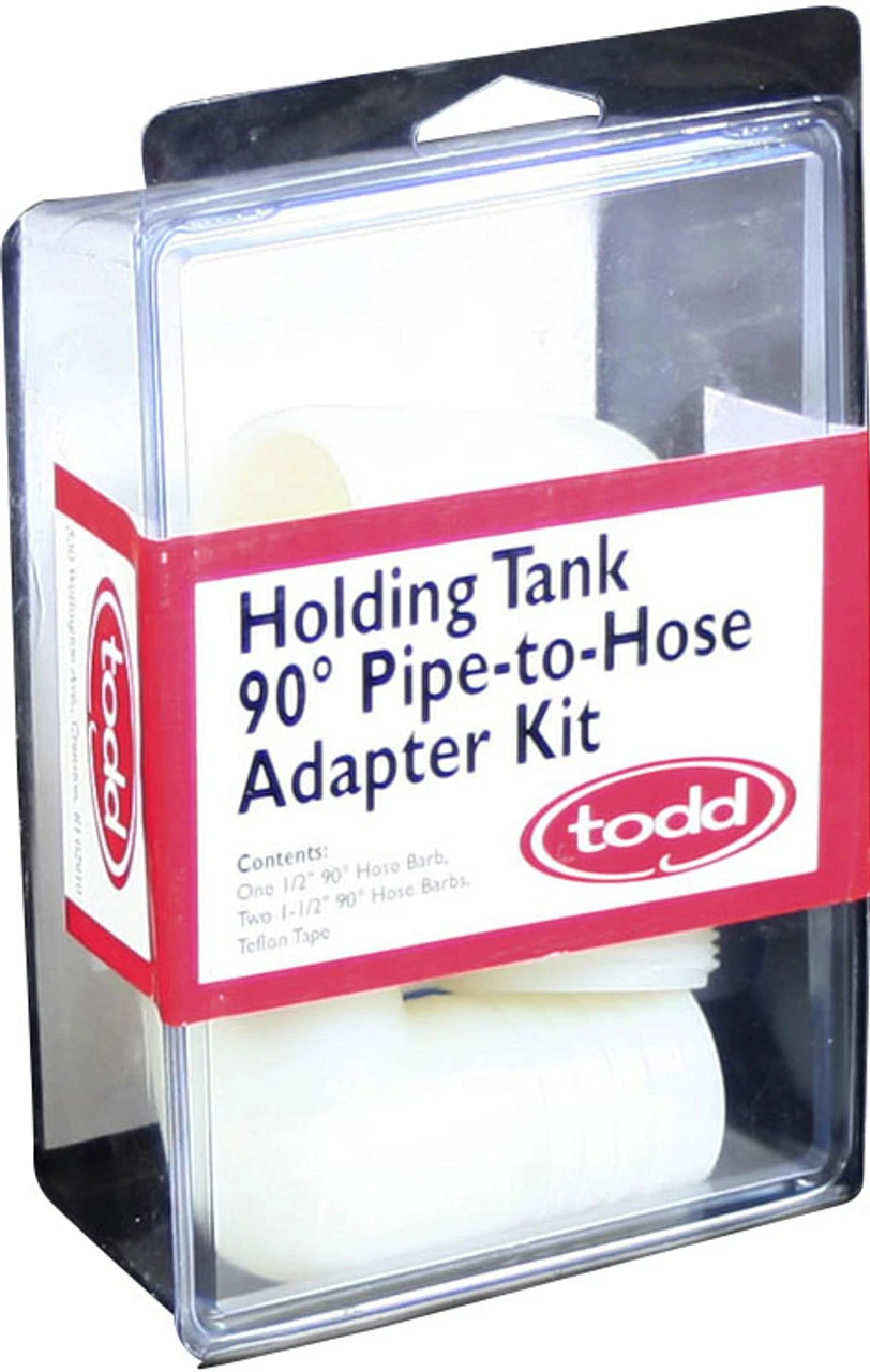 Todd 93-2221 Holding Tank 90 Degree Pipe-to-Hose Adaptor Kit 3 Todd 93-2221 Holding Tank 90 Degree Pipe-to-Hose Adaptor Kit - Image 2