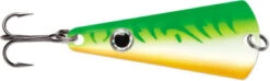 VMC Tingler Spoon - 1/16oz - Glow Green Fire UV